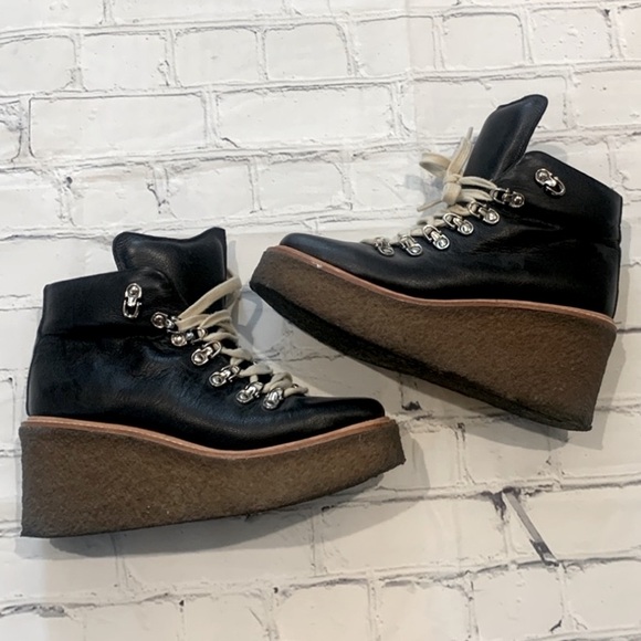 Jeffrey Campbell Viajar Wedge Hiker Bootie - Picture 2 of 13